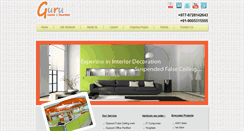 Desktop Screenshot of guruinteriors.com