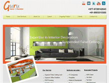 Tablet Screenshot of guruinteriors.com